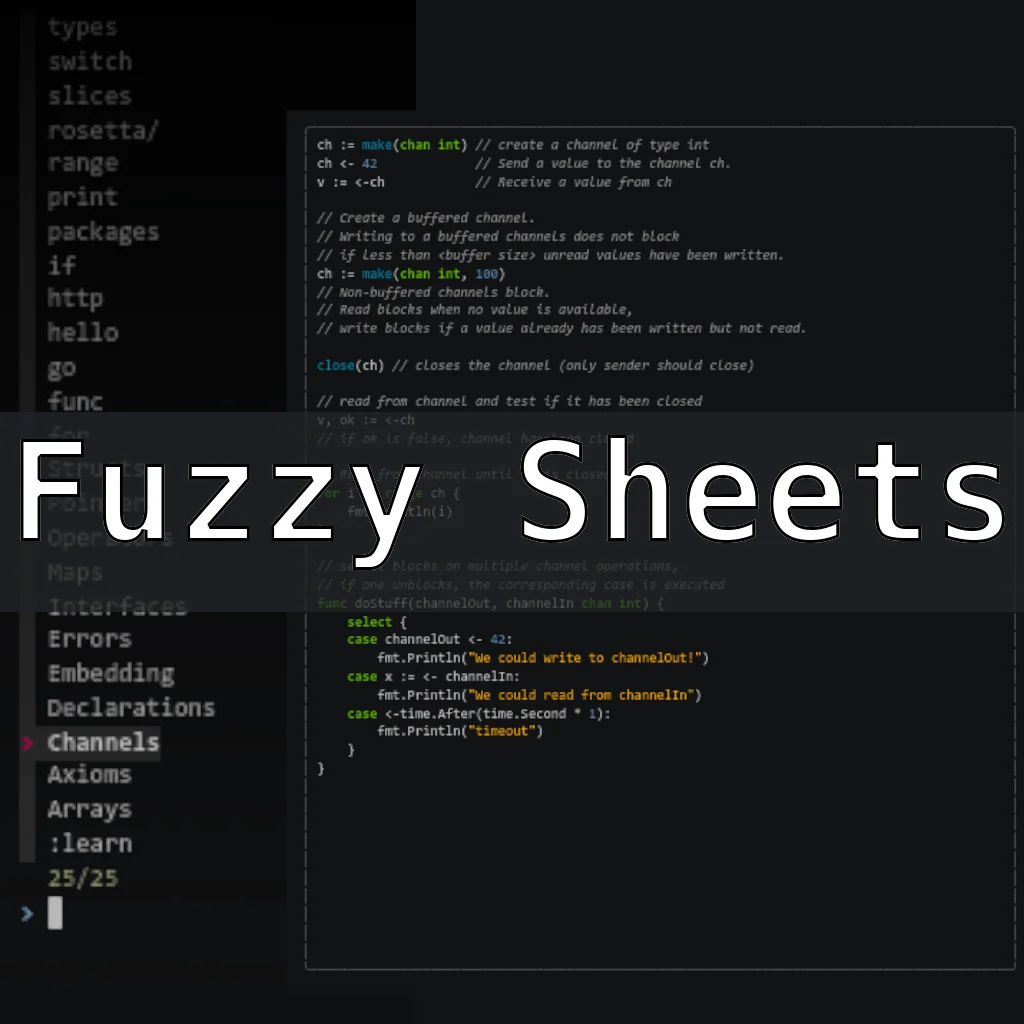 TUI Fuzzy finding client programming reference