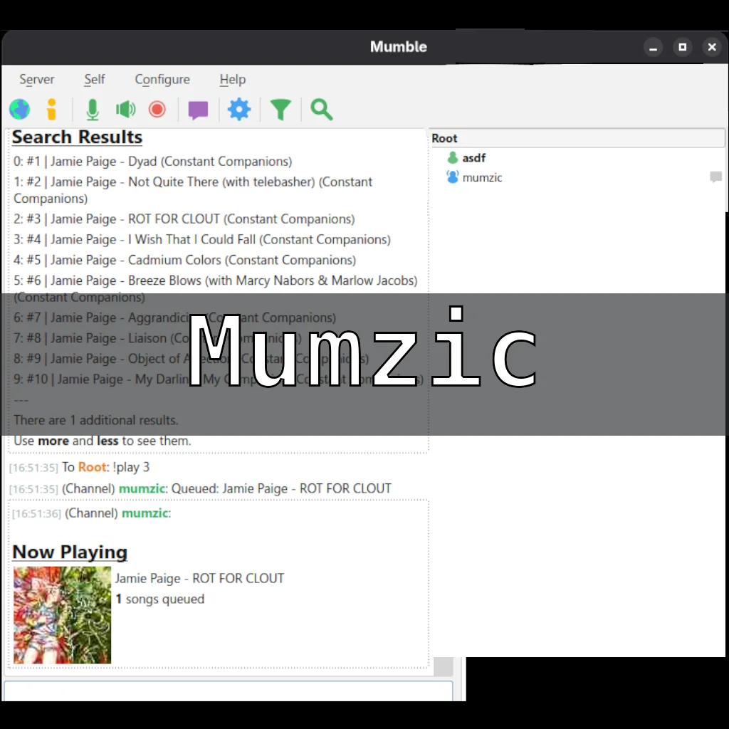 Music bot for mumble servers, serve multimedia over VoIP